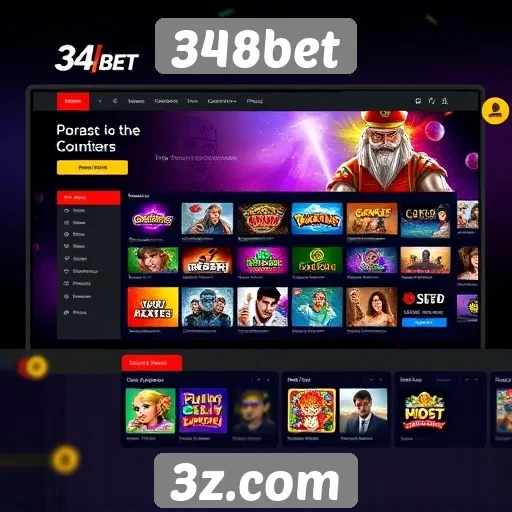 Interface e experiência do usuário no site 348bet